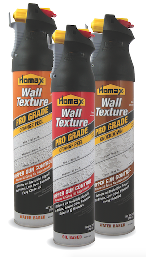 Homax Pro Grade wall textures help contractors more easily achieve seemless wall repairs.
