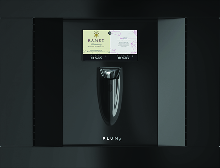 plum integrated wine dispenser