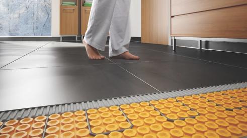 DitraHeat by schluter system for heated floor