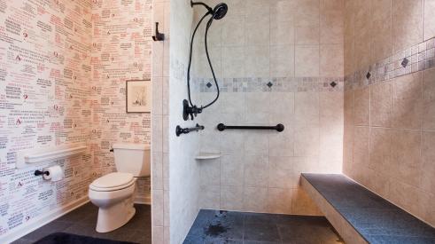 The most asked-for aging in place project is a bathroom renovation.