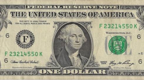 U.S. dollar bill