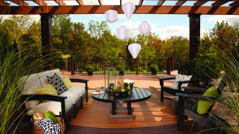 Decking companies such as Trex are becoming more outdoor-living focused by provi