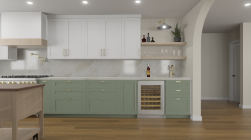 Model ReModel Kitchen Rendering