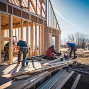 Home being framed